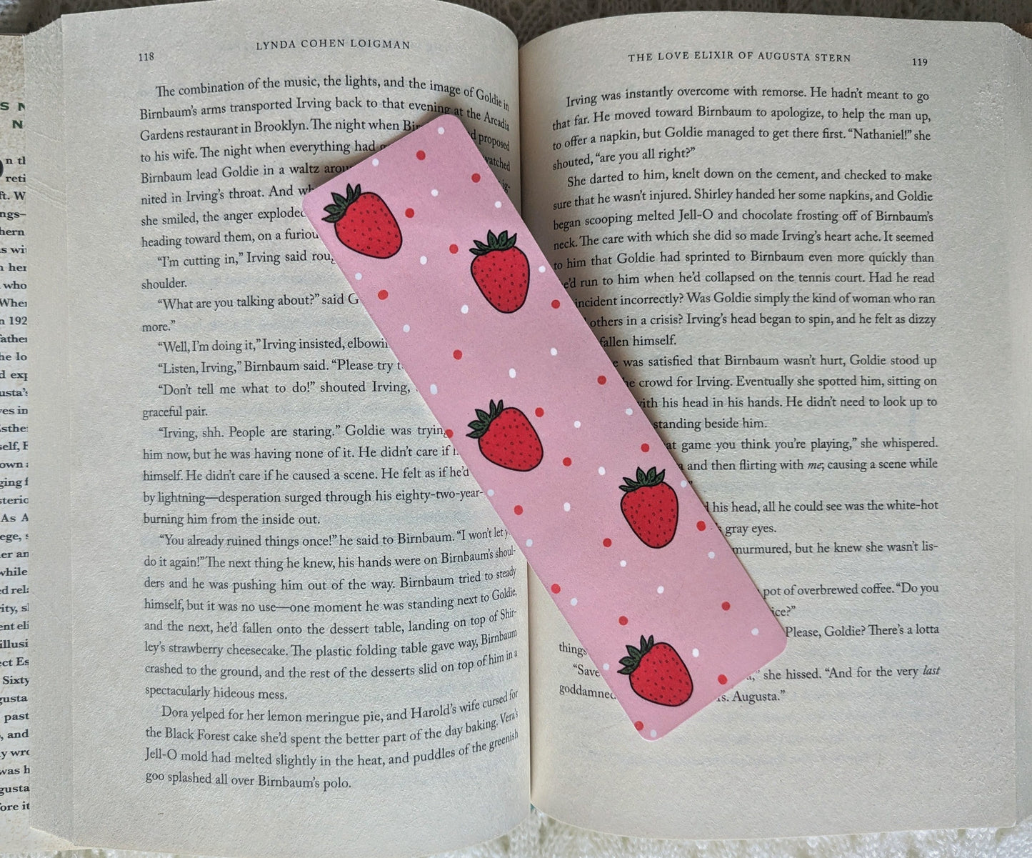 Pink Strawberry - Bookmark