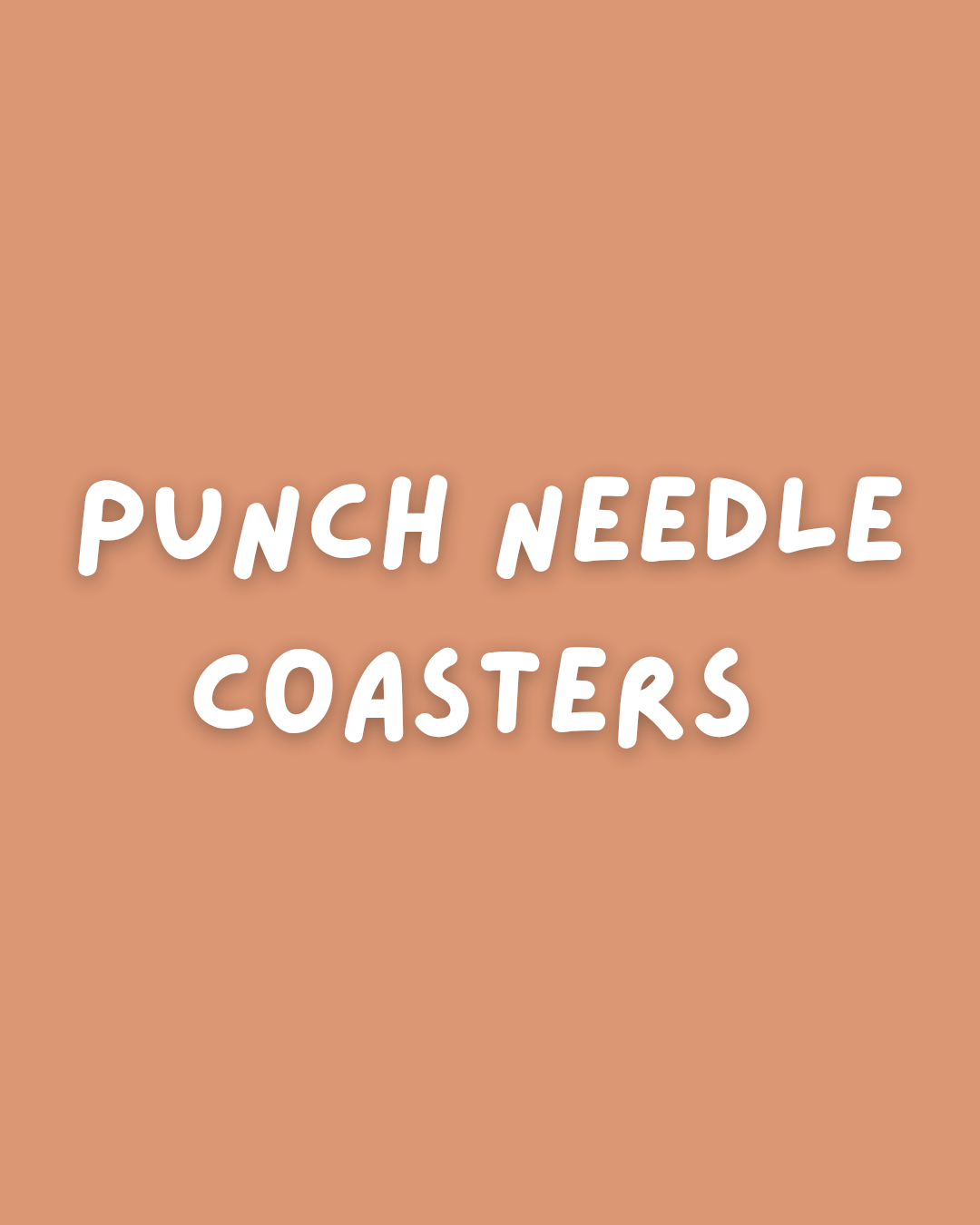 Punch Needle Coasters