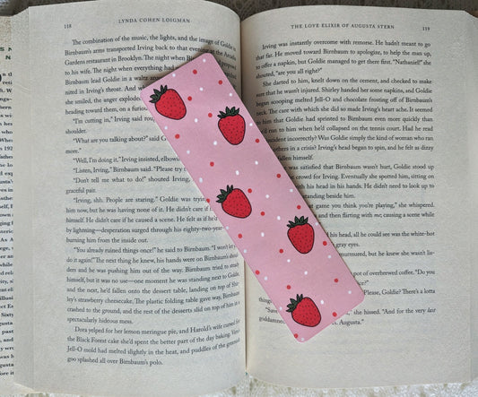 Pink Strawberry - Bookmark