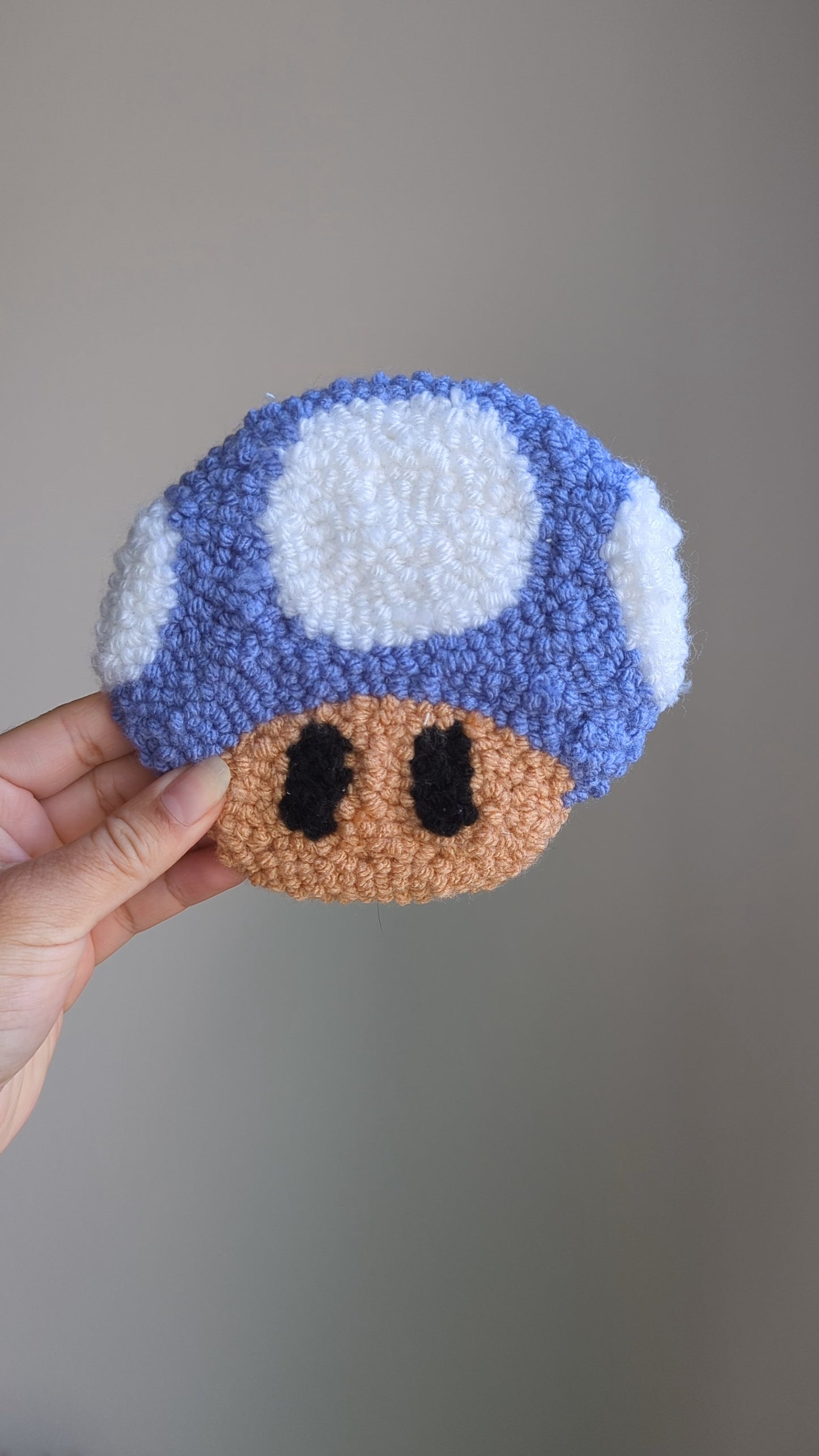 Purple mushroom - Punch Needle Coaster