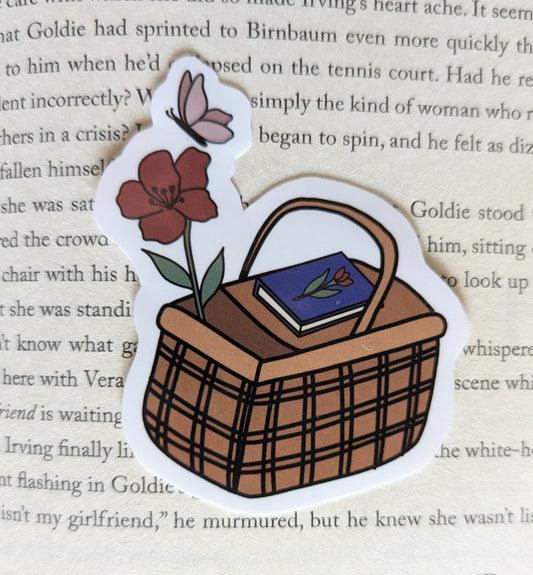 Bookish Picnic - sticker