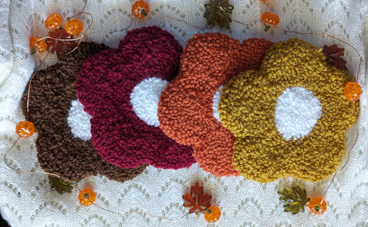 Fall Flower Bundle - Punch Needle Coaster
