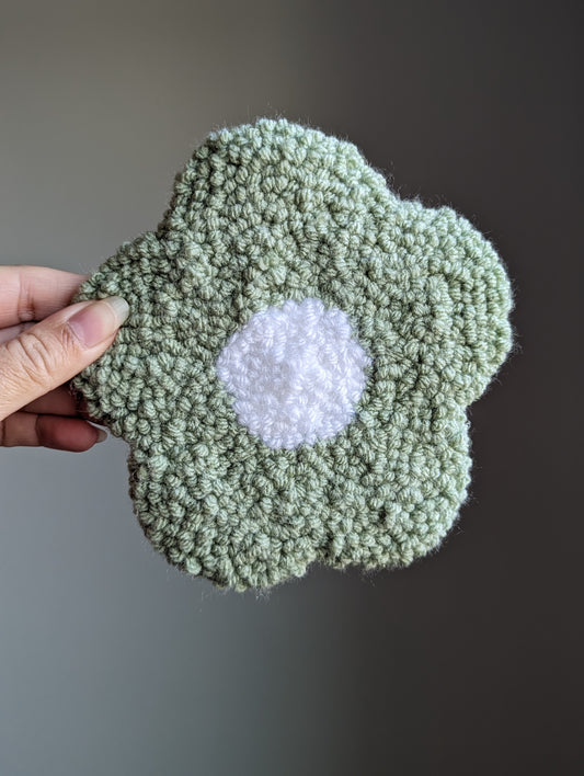 Sage Flower - Punch Needle y