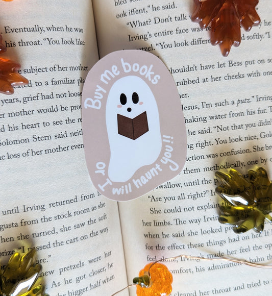 Bookish Ghost - sticker
