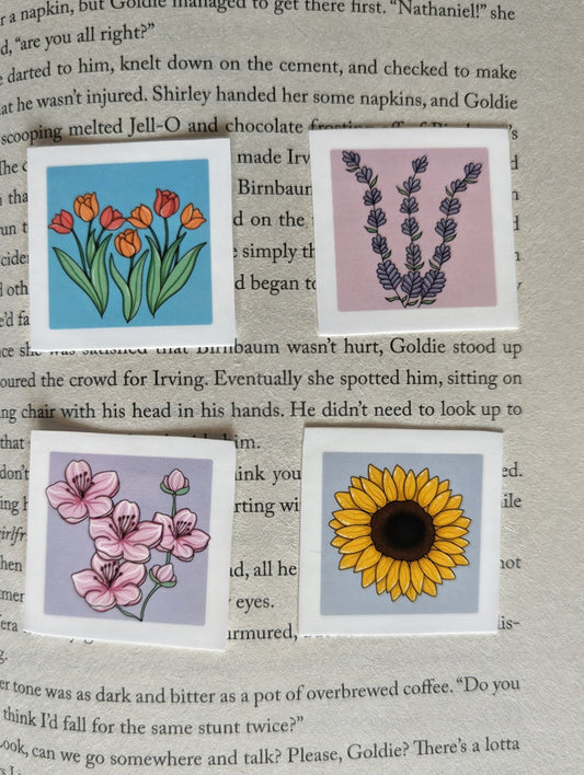 Floral (Stamp inspired) - stickers