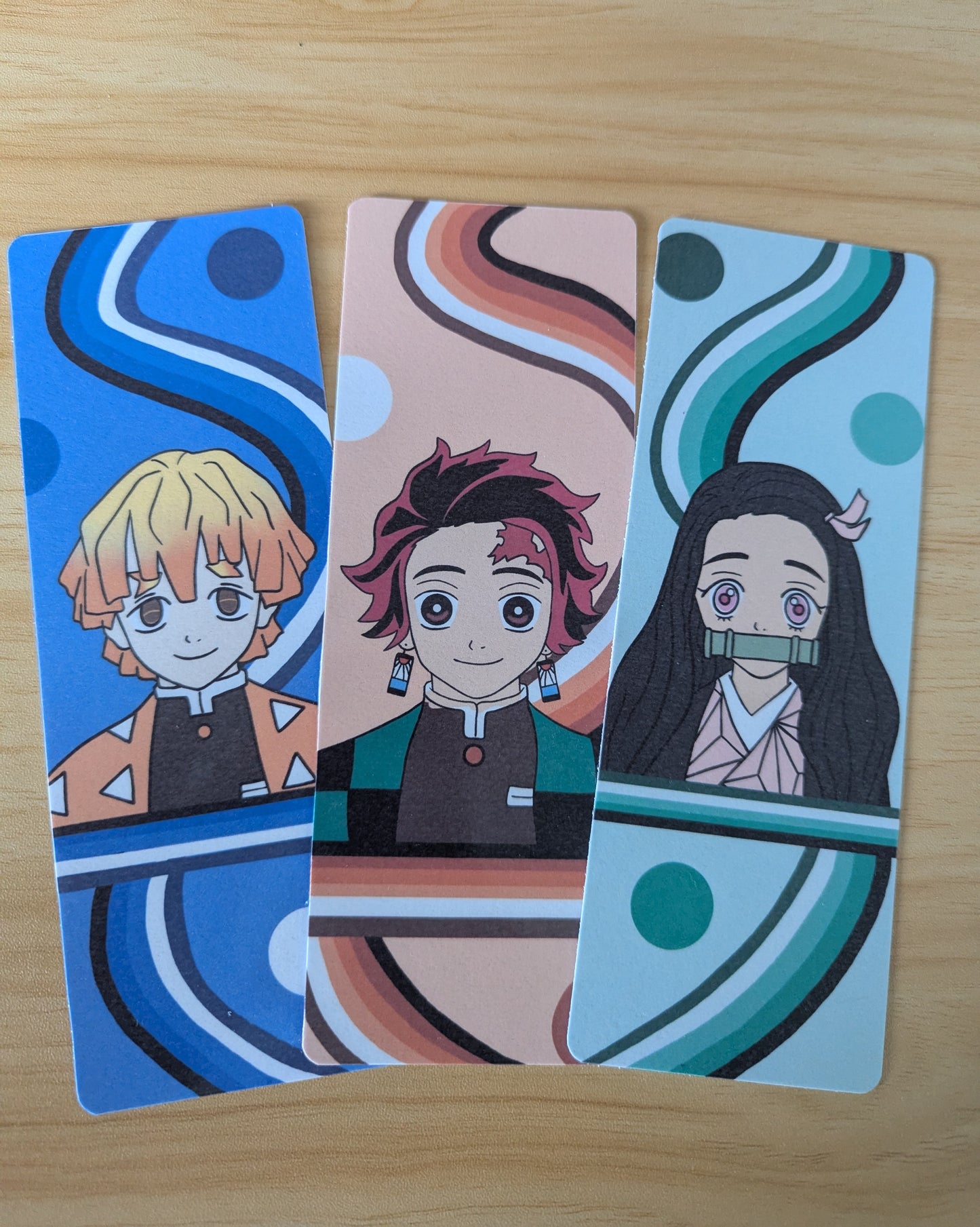 Demon Slayer Bookmark - 3 Bookmarks