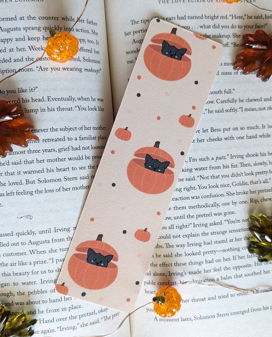 Pumpkin Cat - Bookmark